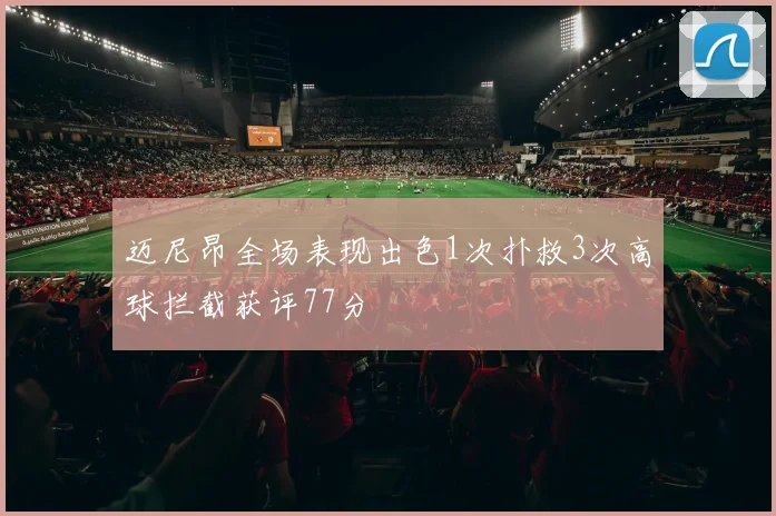 迈尼昂全场表现出色1次扑救3次高球拦截获评77分